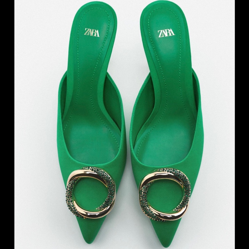 ZARA Embellished Mules - Picture 12 of 16